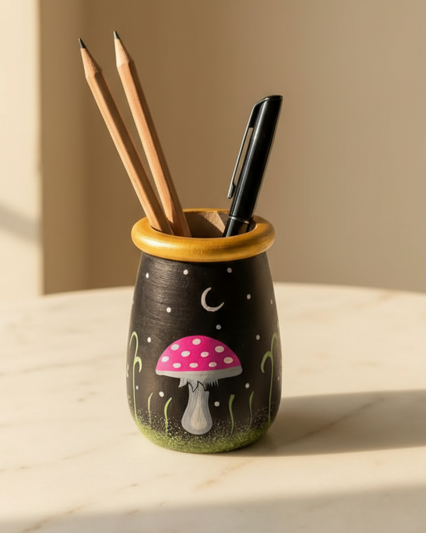 Wooden Pen Holder