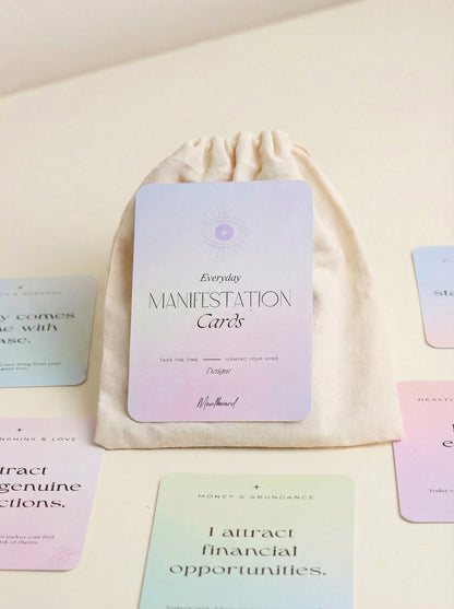 Manifestation & Positive Affirmation Cards (Daily Mindset Boost | 30 Cards | Self-Growth & Motivation)